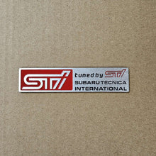 Load image into Gallery viewer, BRAND NEW UNIVERSAL STI SUBARU METAL STEEL TRUNK EMBLEM BADGE STICKER