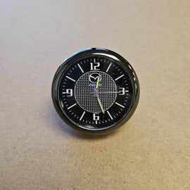Brand New Universal Mazda Mini Clock Car Watch Air Vents Outlet Clip Dashboard Time Display Accessories