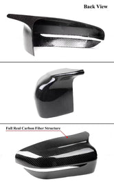 BRAND NEW 2017-2024 BMW G30 G20 G11 G12 M STYLE REAL CARBON FIBER ADD-ON SIDE MIRROR COVER CAPS