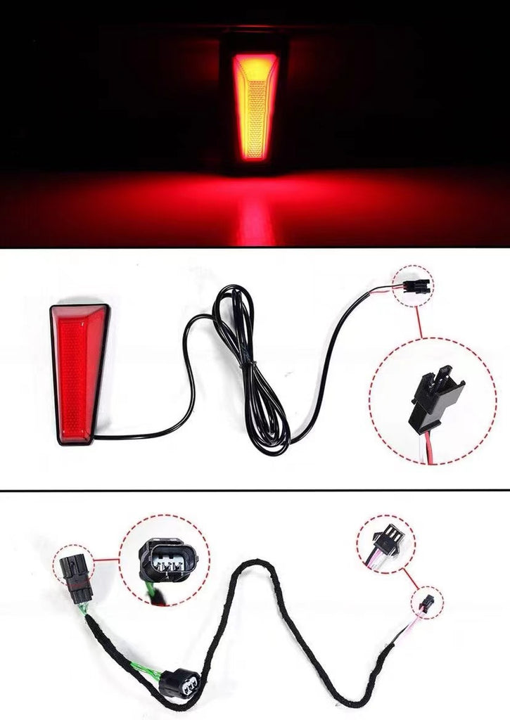 BRAND NEW 2022-2025 HONDA CIVIC SEDAN YOFER V2 RALLYE RED LED REAR DIFFUSER+ CORNER SPATS