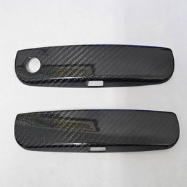 Brand New 2PCS Dodge Challenger 2011-2023 Real Carbon Fiber Door Handle Knob Cover Trim
