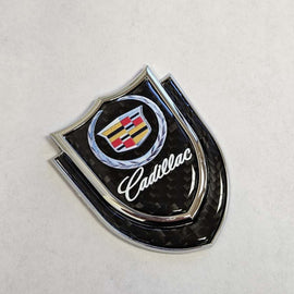 BRAND NEW CADILLAC 1PCS Metal Real Carbon Fiber VIP Luxury Car Emblem Badge Decals