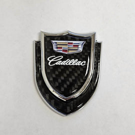BRAND NEW CADILLAC 1PCS Metal Real Carbon Fiber VIP Luxury Car Emblem Badge Decals