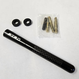 BRAND NEW TOYOTA TRD CARBON FIBER BLACK ANTENNA BLACK Aluminum Stubby 4.7