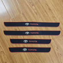 Load image into Gallery viewer, Brand New 4PCS Universal Toyota Red Rubber Car Door Scuff Sill Cover Panel Step Protector
