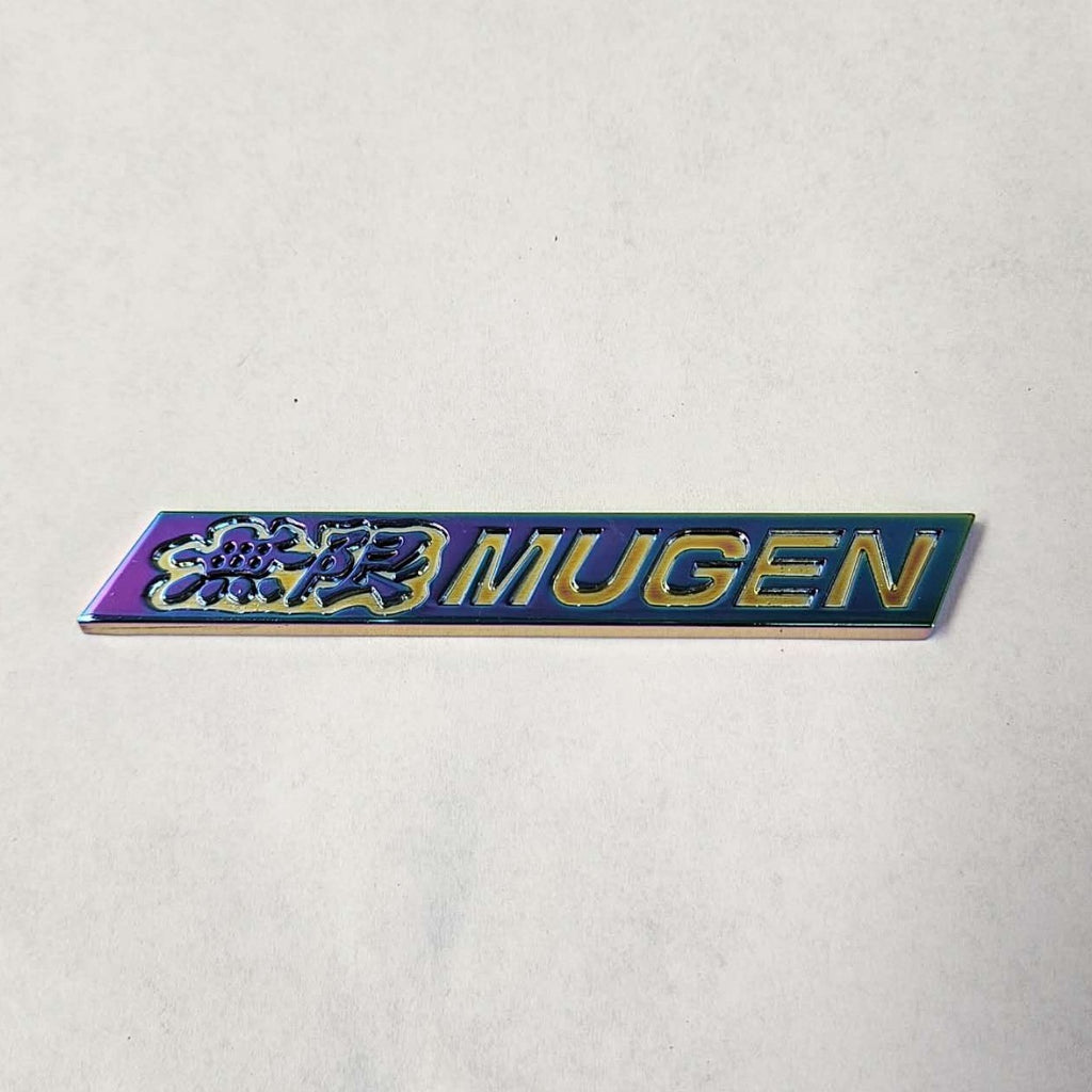 BRAND NEW 1PCS MUGEN Car Trunk Spoiler Lip Emblem Badge Sticker Decal Metal Neo-Chrome