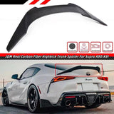 Brand New For 2020-2024 Toyota Supra GR A90 A91 Real Carbon Fiber Trunk Spoiler Wing Lip V Style