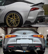 Load image into Gallery viewer, Brand New For 2020-2024 Toyota Supra GR A90 A91 Real Carbon Fiber Trunk Spoiler Wing Lip V Style