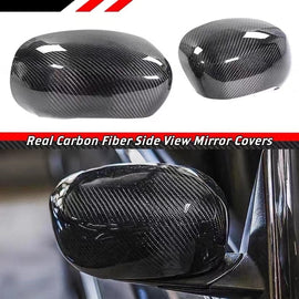 BRAND NEW 2005-2010 DODGE CHARGER REAL CARBON FIBER SIDE MIRROR COVER ADD ON CAPS