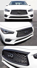 Load image into Gallery viewer, BRAND NEW 2018-2023 INFINITI Q50 REAL CARBON FIBER FRONT GRILL OUTLINE TRIM COVER OVERLAY