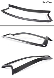 BRAND NEW 2018-2023 INFINITI Q50 REAL CARBON FIBER FRONT GRILL OUTLINE TRIM COVER OVERLAY