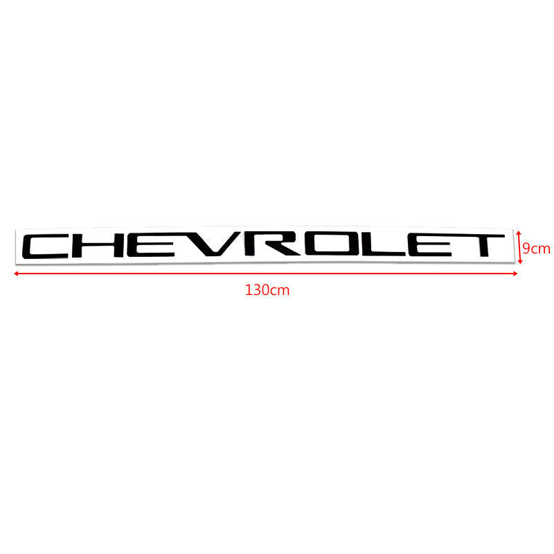 BRAND NEW 2019-2023 CHEVROLET SILVERADO 1500 2500 3500 BLACK TAILGATE LETTERS ABS 3D INSERTS