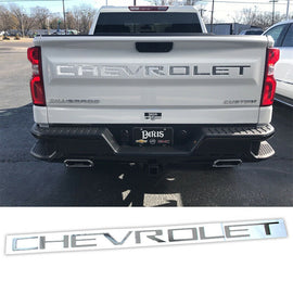 BRAND NEW 2019-2023 CHEVROLET SILVERADO 1500 2500 3500 CHROME TAILGATE LETTERS ABS 3D INSERTS