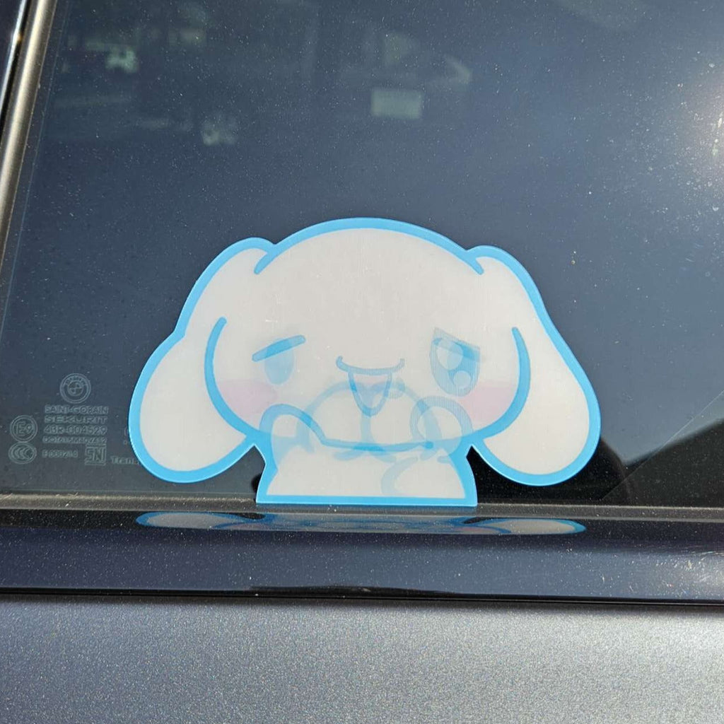 Cinnamoroll Racing Brand New Sanrio Cinnamoroll 3D Lenticular Motion Car Sticker Decal Pe ...