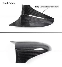 Brand New 2014-2020 LEXUS IS200 IS300 IS350 IS250 M HORN STYLE REAL CARBON FIBER SIDE MIRROR COVER CAP