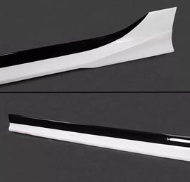 Brand New 2022-2025 Honda Civic Yofer V2 Painted White Pearl Black 2 Tone Side Skirt Extension
