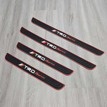 Load image into Gallery viewer, Brand New 4PCS Universal TRD SPORTINO Red Rubber Car Door Scuff Sill Cover Panel Step Protector