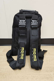 Brand New JDM MOMO Racing Black Harness Detachable Quick Release & Adjustable Shoulder Strap Backpack