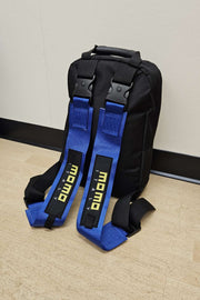 Brand New JDM MOMO Racing Blue Harness Detachable Quick Release & Adjustable Shoulder Strap Backpack