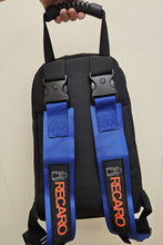 Load image into Gallery viewer, Brand New JDM RECARO Racing Blue Harness Detachable Quick Release &amp; Adjustable Shoulder Strap Backpack