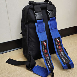 Brand New JDM TRD Racing Blue Harness Detachable Quick Release & Adjustable Shoulder Strap Backpack