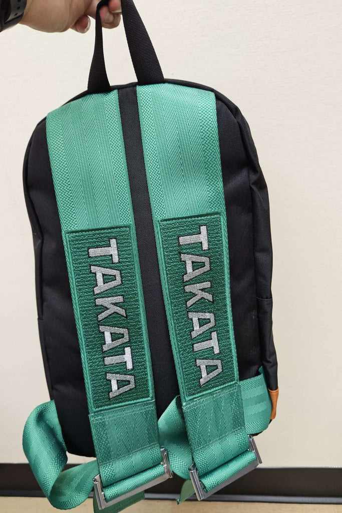 Brand New JDM TAKATA Bride Racing Green Harness Adjustable Shoulder Strap Backpack