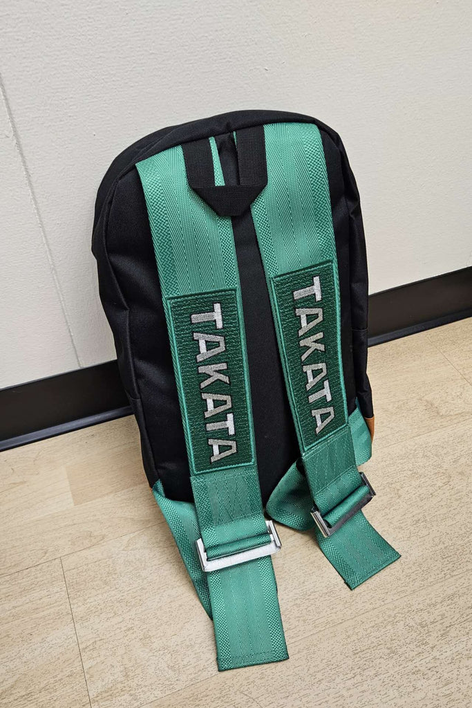Brand New JDM TAKATA Bride Racing Green Harness Adjustable Shoulder Strap Backpack