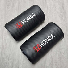 Load image into Gallery viewer, Brand New 2PCS JDM Honda Carbon Fiber &amp; Embroidery Car Seat Neck Cushion Pillow Headrest