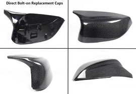 Brand New 2014-2024 INFINITI Q50 Q60 M STYLE REAL CARBON FIBER DIRECT REPLACEMENT MIRROR CAP COVER