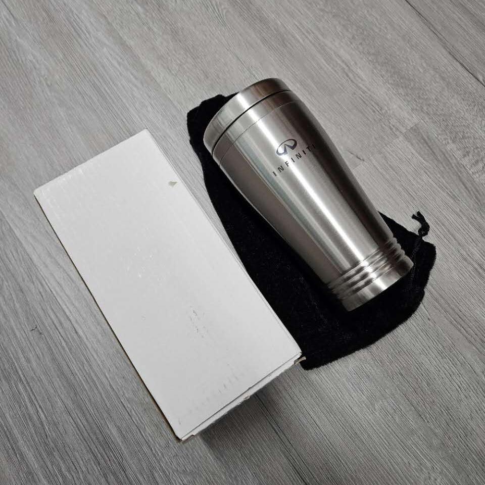 Brand New Infiniti Official Licensed Product Travel Mug Travel Coffee Mug Cup Stainless Steel Tea Mug Thermo - Silver