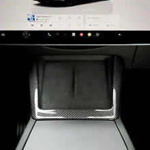 Load image into Gallery viewer, Brand New 2025-2026 Tesla Model Y Juniper Real Carbon Fiber Wireless Charging Area Cover Trim