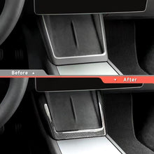 Load image into Gallery viewer, Brand New 2025-2026 Tesla Model Y Juniper Real Carbon Fiber Wireless Charging Area Cover Trim