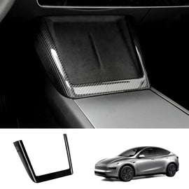Brand New 2025-2026 Tesla Model Y Juniper Real Carbon Fiber Wireless Charging Area Cover Trim