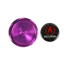 Load image into Gallery viewer, Brand New Acura Purple Engine Oil Cap With Real Carbon Fiber Acura Sticker Emblem For Acura