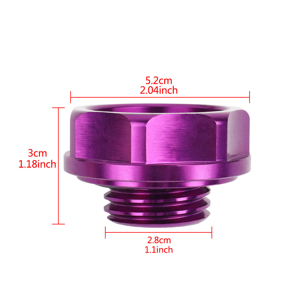 Brand New Acura Purple Engine Oil Cap With Real Carbon Fiber Acura Sticker Emblem For Acura