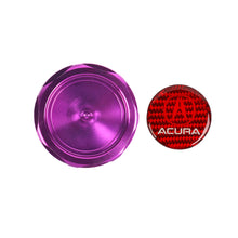 Load image into Gallery viewer, Brand New Acura Purple Engine Oil Cap With Real Carbon Fiber Acura Sticker Emblem For Acura (Copy)