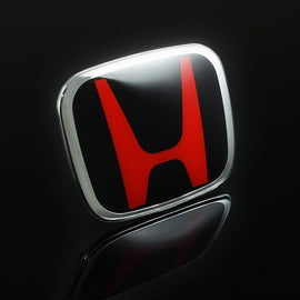 BRAND NEW 1PCS HONDA BLACK / RED FRONT GRILLE H LOGO JDM EMBLEM FOR CIVIC 2006-2011 2DR COUPE