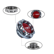 Load image into Gallery viewer, Brand New Toyota TRD Real Carbon Fiber Sticker ALUMNIUM Gunmetal Billet Engine Oil FILLER Cap