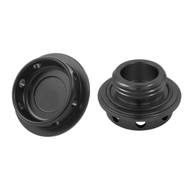 Brand New JDM Black Aluminum Engine Oil Fuel Filler Cap Billet For Honda / Acura