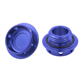 Brand New JDM Blue Aluminum Engine Oil Fuel Filler Cap Billet For Honda / Acura