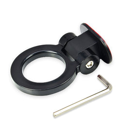 Brand New JDM Universal Front / Rear Cool Black Track Racing Style ABS Tow Hook Ring Sticker For All Car Model