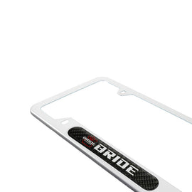 Brand New Universal 1PCS BRIDE Silver Metal License Plate Frame