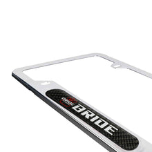 Load image into Gallery viewer, Brand New Universal 1PCS BRIDE Chrome Metal License Plate Frame