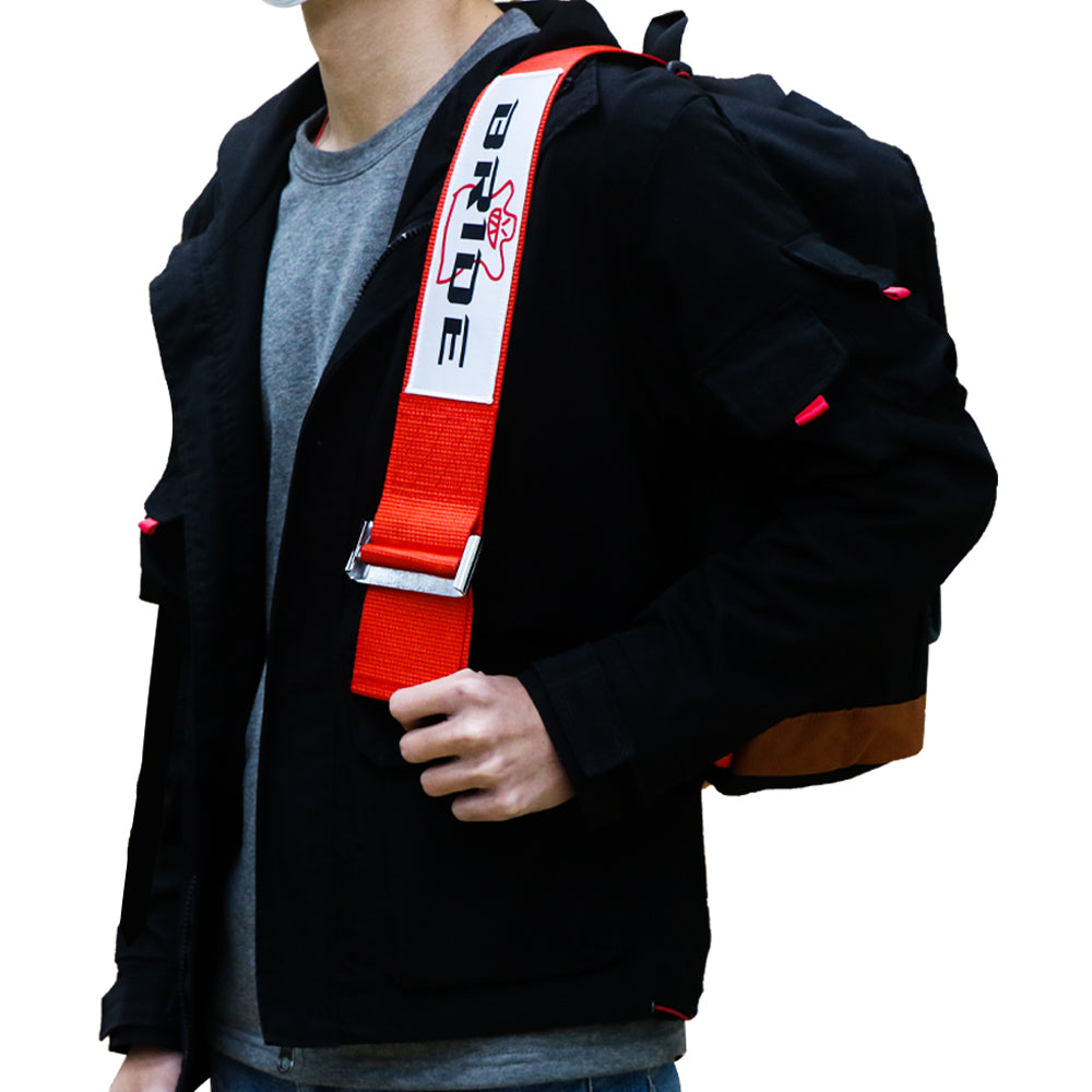 Brand New JDM Bride Racing Red Harness Adjustable Shoulder Strap Backp ...