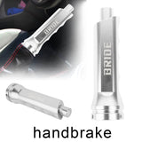 Brand New Universal 1PCS Bride Silver Aluminum Car Handle Hand Brake Sleeve Cover