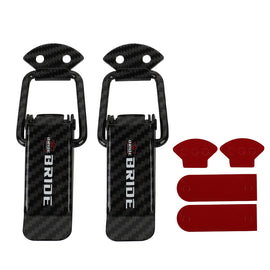 Brand New Universal Bride Carbon Fiber Car Bumper Trunk Fender Hatch Lids Quick Release Fastener