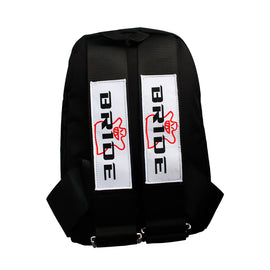 Brand New JDM Bride Racing Black Harness Adjustable Shoulder Strap Backpack