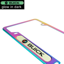 Load image into Gallery viewer, Brand New Universal 2PCS BUICK Neo Chrome Metal License Plate Frame