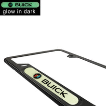 Load image into Gallery viewer, Brand New Universal 2PCS BUICK Black Metal License Plate Frame
