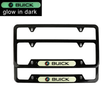 Load image into Gallery viewer, Brand New Universal 2PCS BUICK Black Metal License Plate Frame